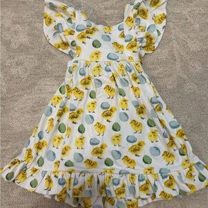 NWT Kate Quinn Easter dress | Ruffle Strap Chicks and Eggs | 3T